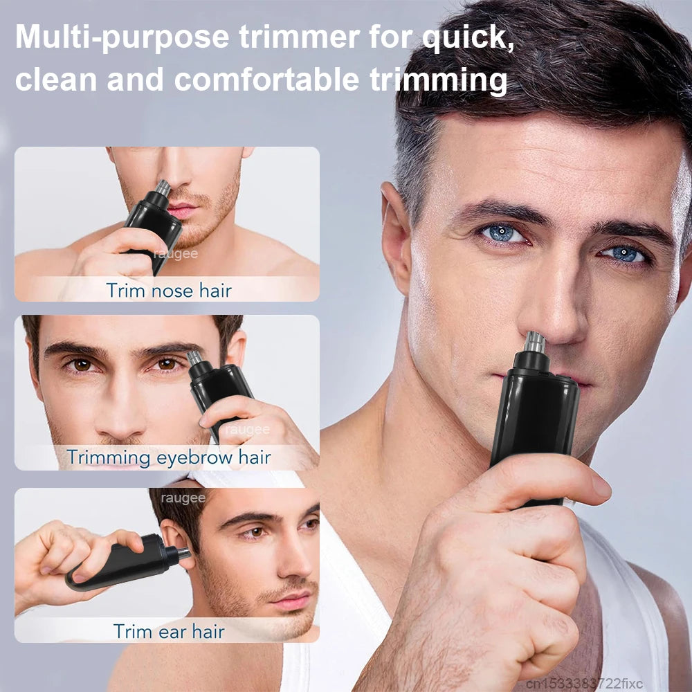 Electric Nose Hair Trimmer Mini Portable Nose Hair Remover for Men USB Rechargeable Trimmer for Nose and Ears Nose Hair Clipper